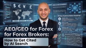 AEO/GEO for Forex Brokers: How to Get Cited by AI Search in 2026