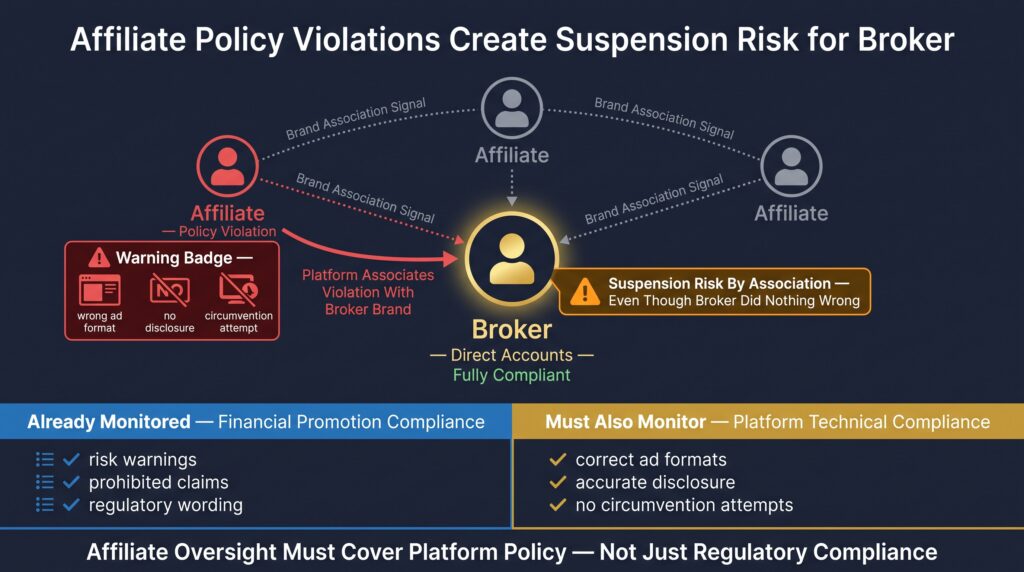 The Affiliate-Caused Suspension Risk