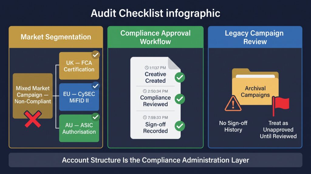 Paid ads audit checklist for Forex compliance 