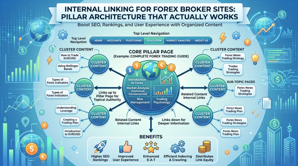 Internal Linking for Forex Broker Sites: Pillar Architecture That Actually Works