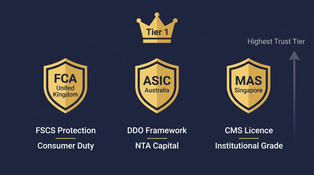 Tier 1 — FCA, ASIC and MAS: The Marketing Advantages of the Highest Trust Licence